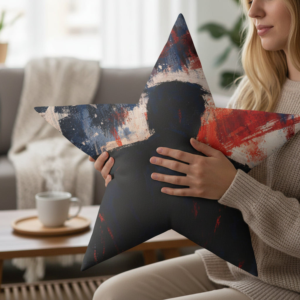 Star Silhouette Pillow — Bold Lines, No Apologies
