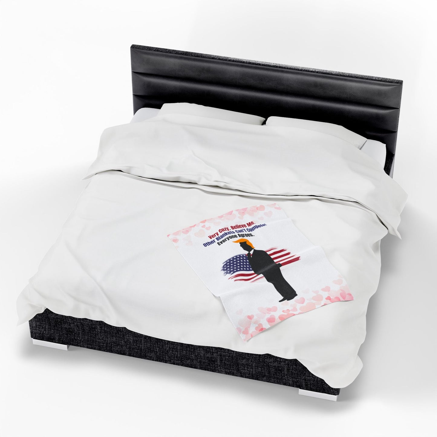 Very Cozy. Believe Me. Political Parody Velveteen Blanket