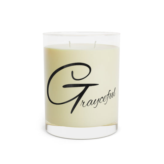 Grayceful Scented Candle - 11oz Full Glass Aromatherapy Candle for Relaxation and Mindfulness