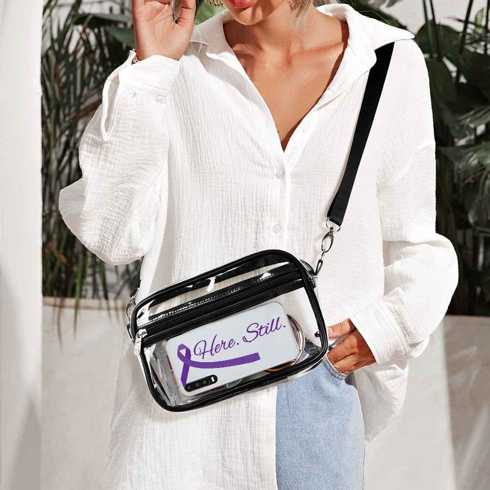 Here. Still. Clear Crossbody Bag