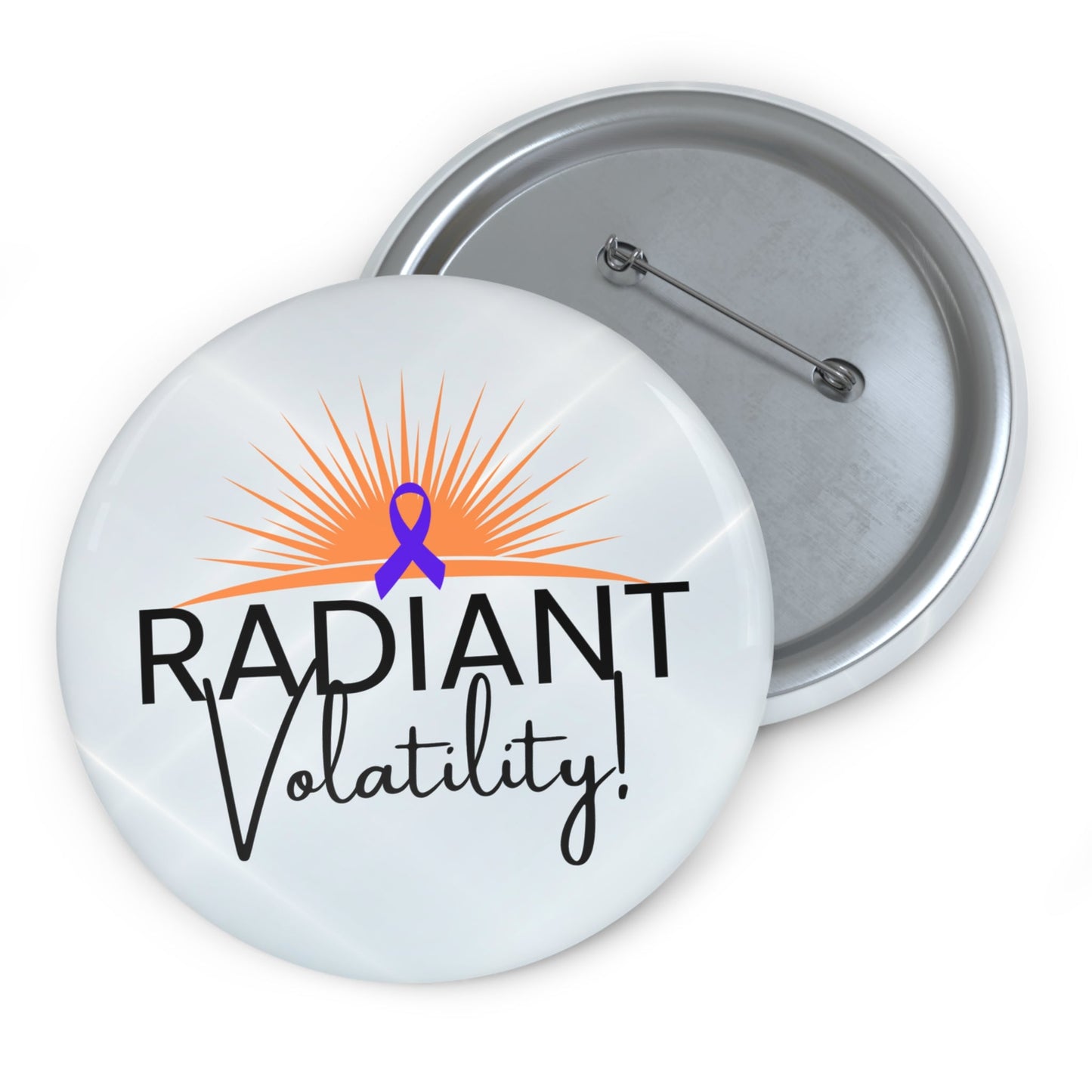 Radiant Volatility Pinback Button