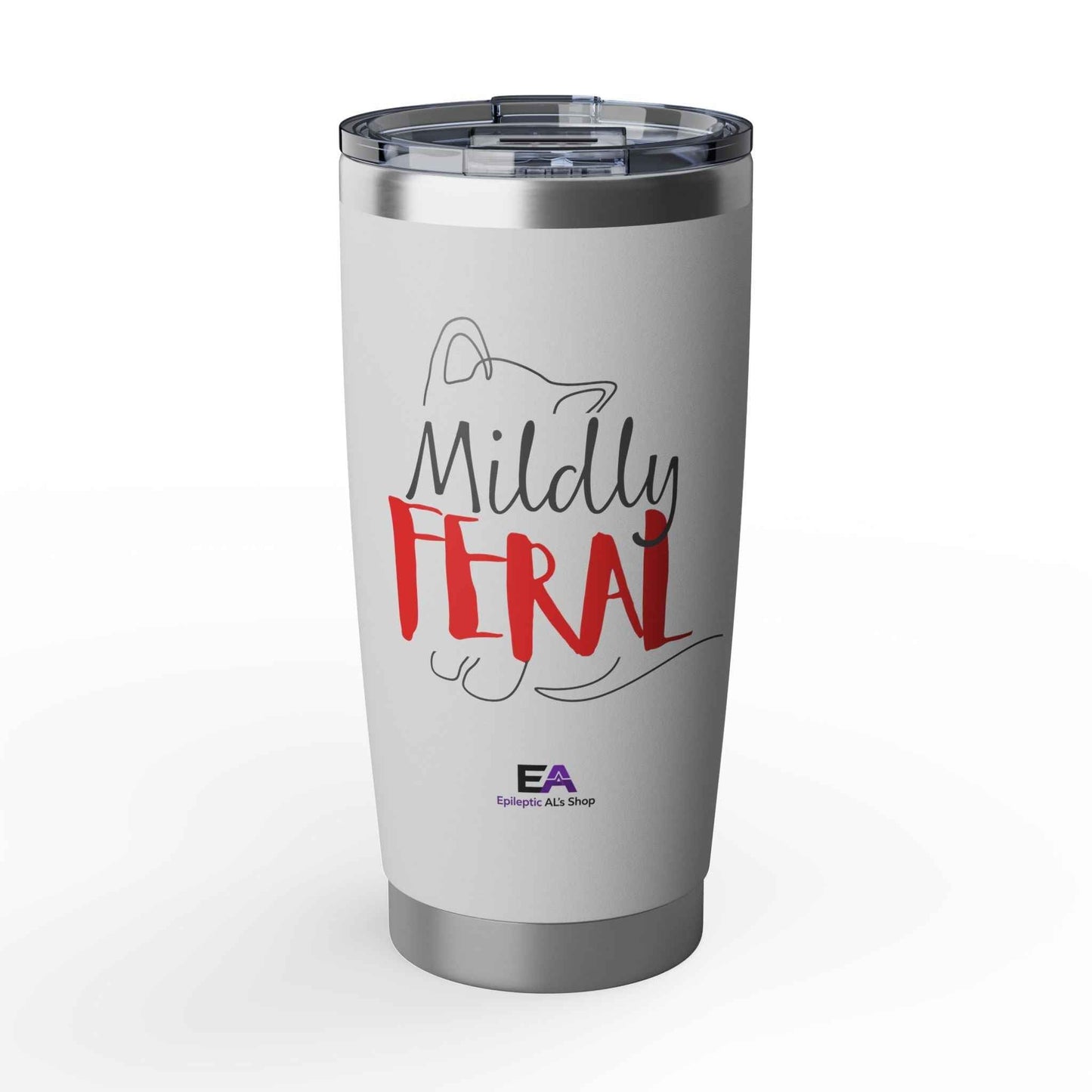 Mildly Feral 20oz Tumbler — Functioning, With Notes