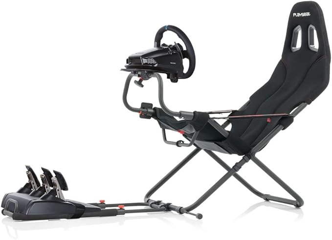 Playseat Challenge Racing Simulator Cockpit | Foldable & Adjustable | for High Performance Sim Racing | Compact & Flexible | Supports All Steering Wheels & Pedals | for PC and Console