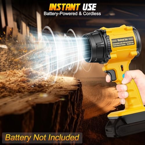Cordless Leaf Blower Compatible for DeWalt 20V Max, Brushed Motor