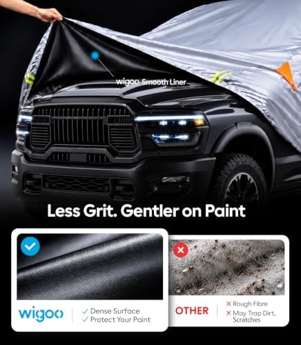 Wigoo Upgraded Truck Cover for Ram 2500 3500 (2010-2026), All Weather