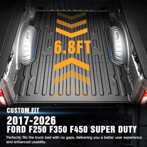YZONA Bed Mat for 2017-2026 Ford F250 F350 F450, 6.8FT Short Bed