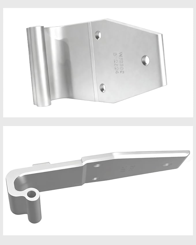 HS1802 S2624 Commercial Vehicle Three-Hole Door Hinge - 7.08x3.85x2.48in, Φ0.33, Heavy-Duty Steel, for Trucks & Buses - Durable & Precision-Made