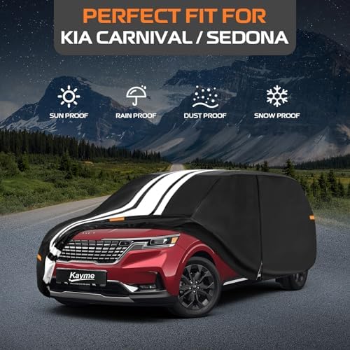 Kayme Heavy Duty Car Cover for Kia Sedona/Carnival (2002-2026)