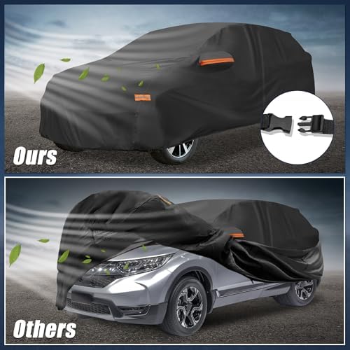 X AUTOHAUX Waterproof Full Car Cover for Honda CRV 1995-2025 210D-PU
