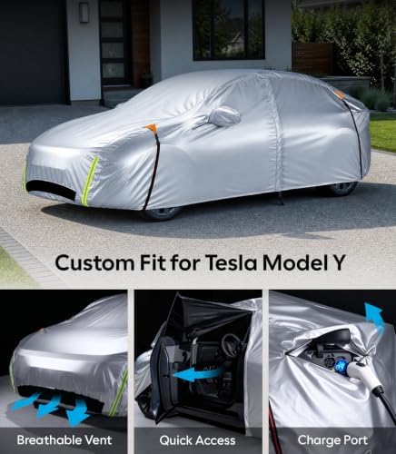 Wigoo Tesla Model Y Car Cover 2020-2026, Waterproof All-Weather Protection