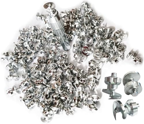 Tires Studs/Screw Snow Carbide Spikes/Wheel Tyres Studs for Racing car,Bicycle,Bike,Fat Bikes, Scooters Tires,Running Shoes Boots in Winter 7 * 9.9mm 100PCS