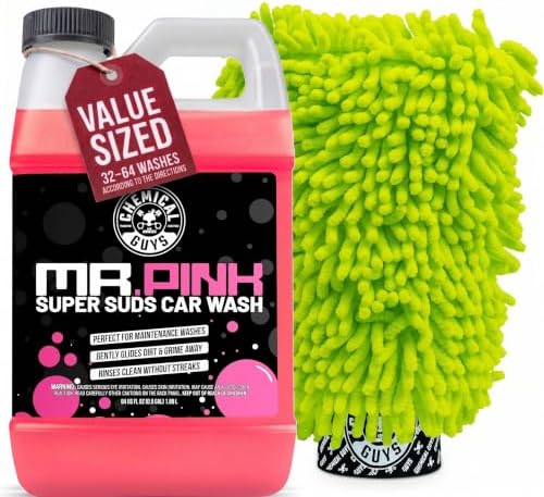 Chemical Guys, Mr. Pink Car Wash Soap 64 oz with Wash Mitt