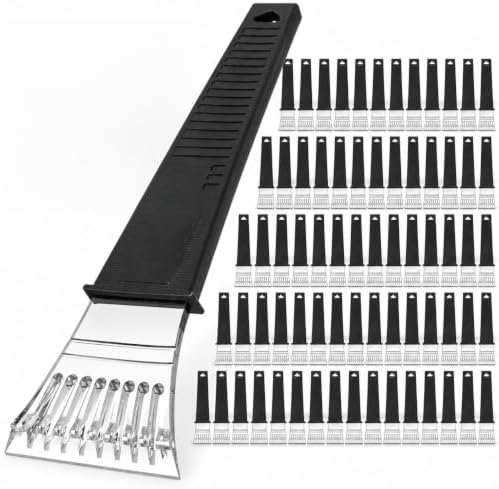 Gardenised 50-pc Car Window & Windshield Ice Scraper Tool for Snow & Ice Removal Vehicle Accessory with Comfortable Non-Slip Grip Handle for Quick Easy & Safe Winter Cleaning for Trucks Vans and SUVs