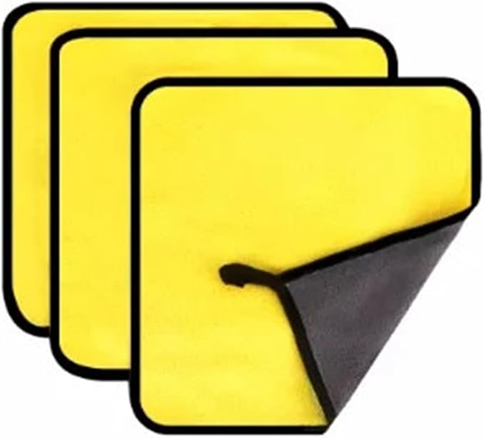 3/5/10Pcs Car Wash Microfiber Towel Set - 30 * 30CM & 30 * 60CM Absorbent Drying & Cleaning Cloth fit for Detailing, Kitchen, Glass and Household Use(3pcs 30-30cm)