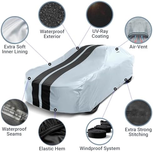 iCarCover Premium Plus Quality All Weather Car Cover. See Size Chart C19