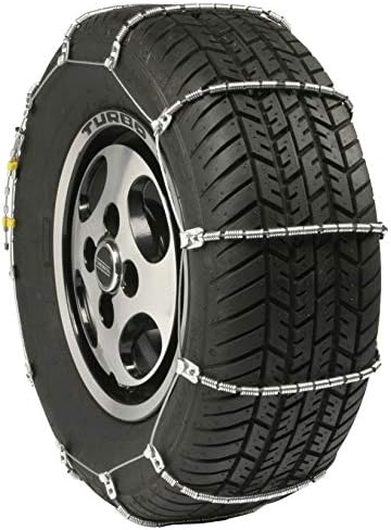 SCC SC1034 Radial Chain Cable Traction Tire Chain - Set of 2, Silver