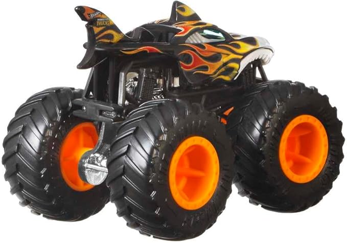Hot Wheels Monster Trucks 4-Pack, Set of 4 1:64 Scale Toy Vehicles with Giant Wheels (Styles May Vary)