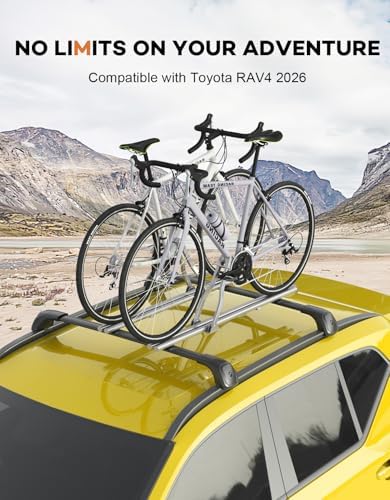 Wonderdriver 330lbs Lockable Roof Rack Cross Bars for 2026 Toyota RAV4