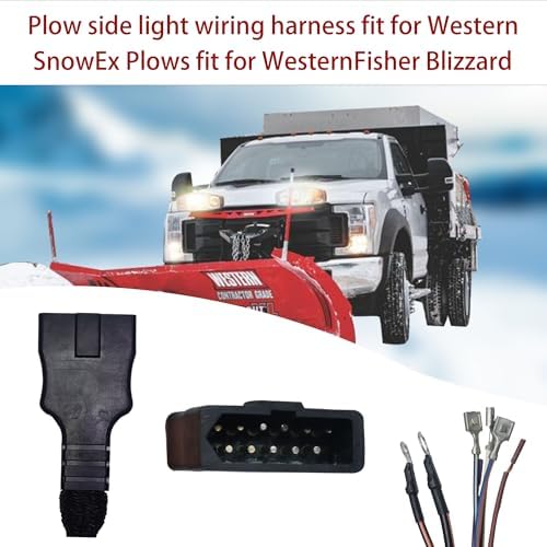 26347 26377 26357 11 Pin Plow Side Light Wiring Harness Fit for Western Fisher Blizzard (26347)