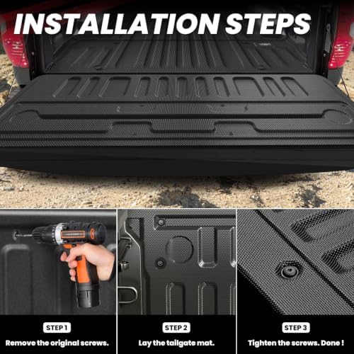 LASFIT Tailgate Mat for Toyota Tundra 2007-2021 (Not Fit Drop-in Liners)