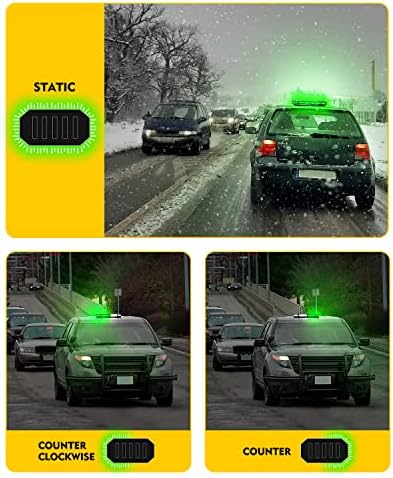 LUMENIX 42 LED Green Rooftop Strobe Beacon Light Bar with Controller