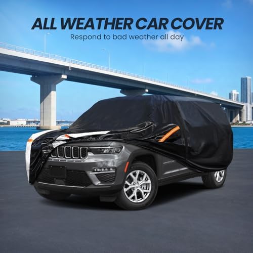 Multi-Layer Car Cover Custom Fit for Jeep Grand Cherokee Long