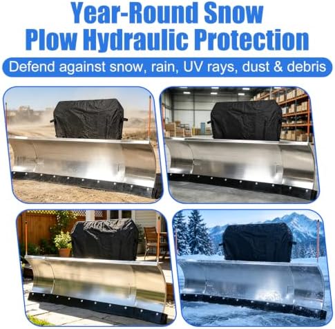 600D Snow Plow Cover, Waterproof Hydraulic Snow Parka