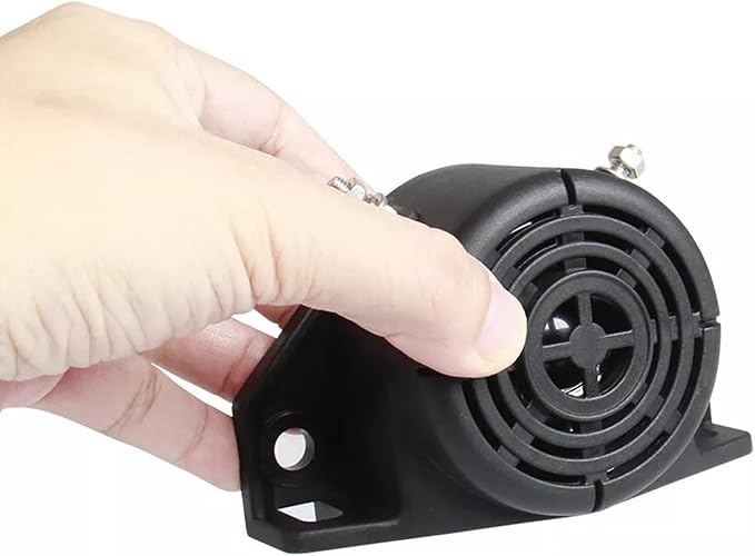 Backup Alarm 110dB 12V-48V DC Waterproof Industrial Heavy-Duty Backup Reverse Warning Alarm with Super Loud Beeper Tone for Truck Van Freight Car Lorry Heavy Vehicles