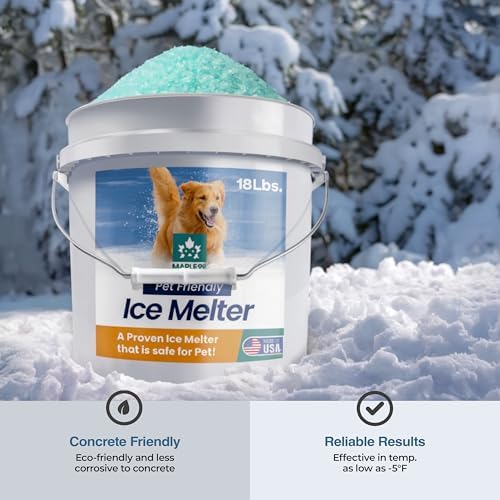 Pet Safe Ice Melt for Concrete, 18 lb Snow Salt, Sidewalk & Driveway Salt