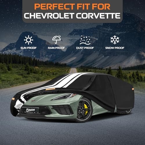 Kayme Chevrolet Corvette Car Cover Waterproof All Weather