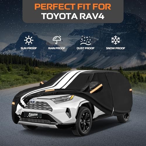 Kayme Toyota RAV4 Car Cover Waterproof All Weather for Automobiles