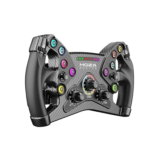 MOZA KS Steering Wheel 300mm Butterfly Style GT Racing Wheel, Fully Customizable Sim Racing Gaming Simulator, Compatible with 3rd-Party Bases via Hub