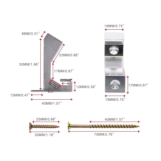CNQLIS Squeaky Wood Relief Floor Repair Kit Can be Safely Used on Any 5/8 inch or Thicker subfloor,Eliminating Squeaky Floor Sounds,Without Holes(White,6 Pcs)