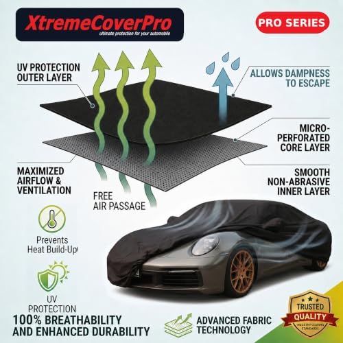 Car Cover fit 2015 2016 2017 2018 GMC Sierra 2500HD 3500HD Crew Cab 8ft Bed Dually Pro Series BLK