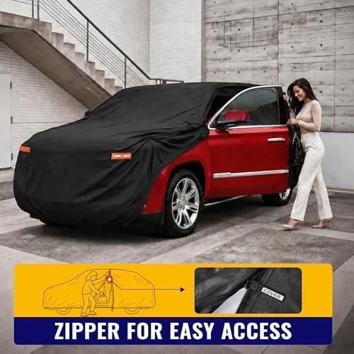 X AUTOHAUX Outdoor Full Car Cover Waterproof for Cadillac Escalade 2015-24
