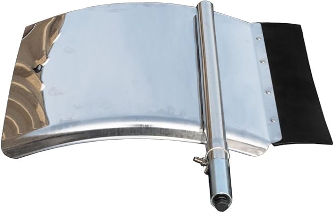 Mytee Products 2 Pack 24" x 29" Stainless Steel Quarter Fender Set for Semi Trucks – Polished Finish with Tube Bracket Mounting Kit, Universal Fit for Trailers & Class 8 Vehicles (Left & Right Set)