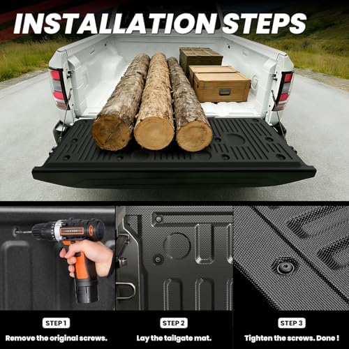 LASFIT Tailgate Mat for Nissan Frontier 2022-2026 with Drop-in Tailgate