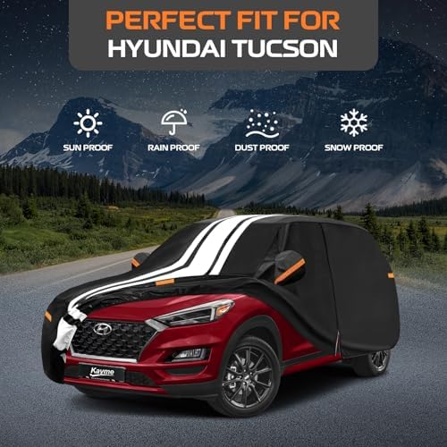 Kayme Heavy Duty Car Cover Custom Fit for Hyundai Tucson (2004-2026)