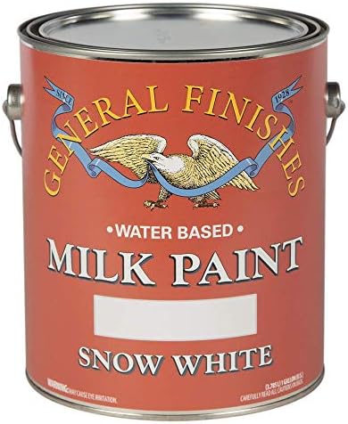 General Finishes Water Based Milk Paint, 1 Gallon, Snow White