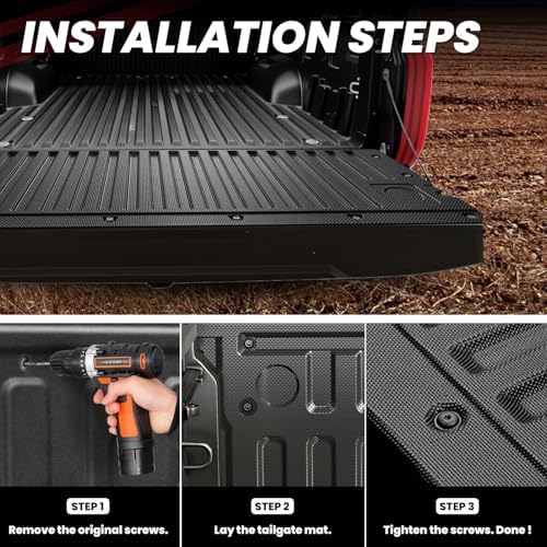 LASFIT Tailgate Mat for Toyota Tundra 2022-2026 (Not Fit Drop-in Liners)