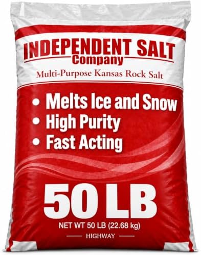 EASYGO PRODUCTS Independent Salt 50 lbs - Snow and Ice Melt De-Icer Salt