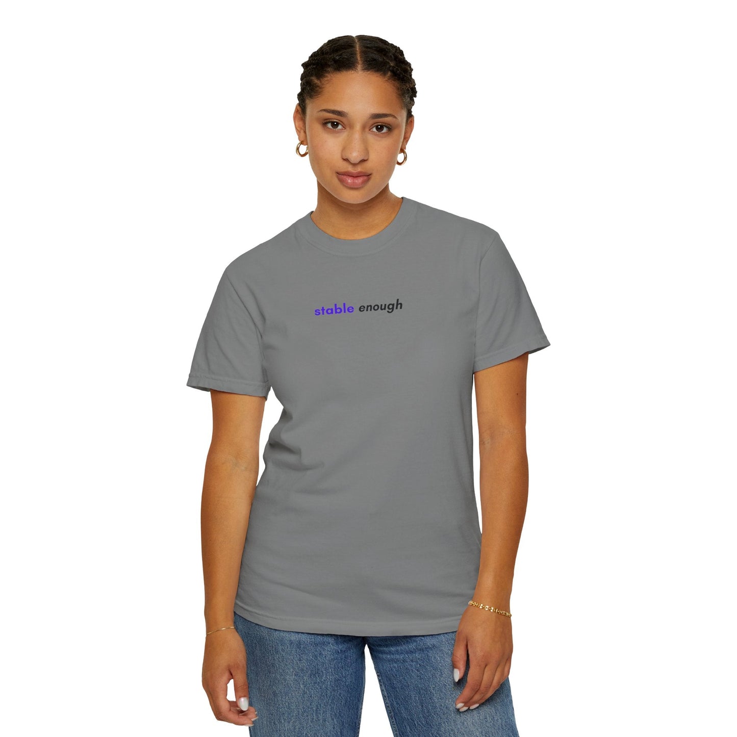 Stable Enough Epilepsy Awareness T-Shirt | Minimal Awareness Tee