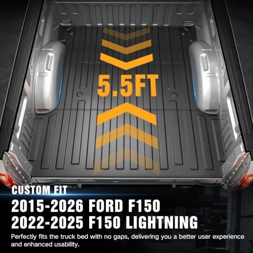 YZONA Bed Mat for 2015-2026 Ford F-150, 5.5FT Short Bed (67.1 in)
