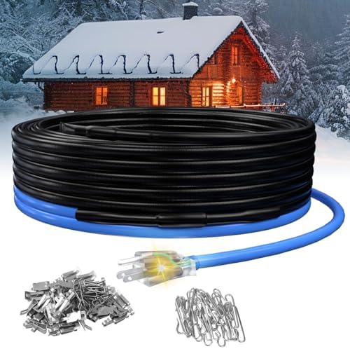 240ft 5w/ft Roof Heat Tape, Constant Wattage, CSA ETL Certified, Perfect for Ice Dam Control on Roofs and Gutters, 120V