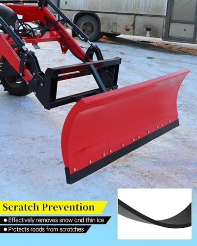 48 x 4 x 3/4 Inch Polyurethane Snow Plow Cutting Edge | Fit for ATV Tractors, Skid Steers & UTVs Snow Pusher Cutting Edge, Heavy Duty Replacement Blade for Front Snow Blade Plow