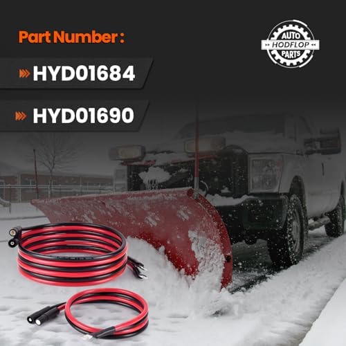 HYD01684 HYD01690 Power Ground Cable Compatible with BOSS Snow Plow