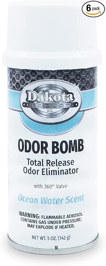 Dakota Odor Bomb Odor Eliminators - Packs by Rock Ridge (Ocean Water, 6-Pack)