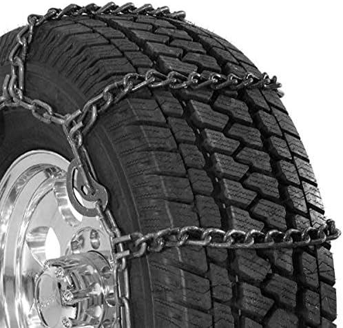 Security Chain Company QG3227CAM Quik Grip Wide Base Type CAM-DH Light Truck Tire Traction Chain - Set of 2