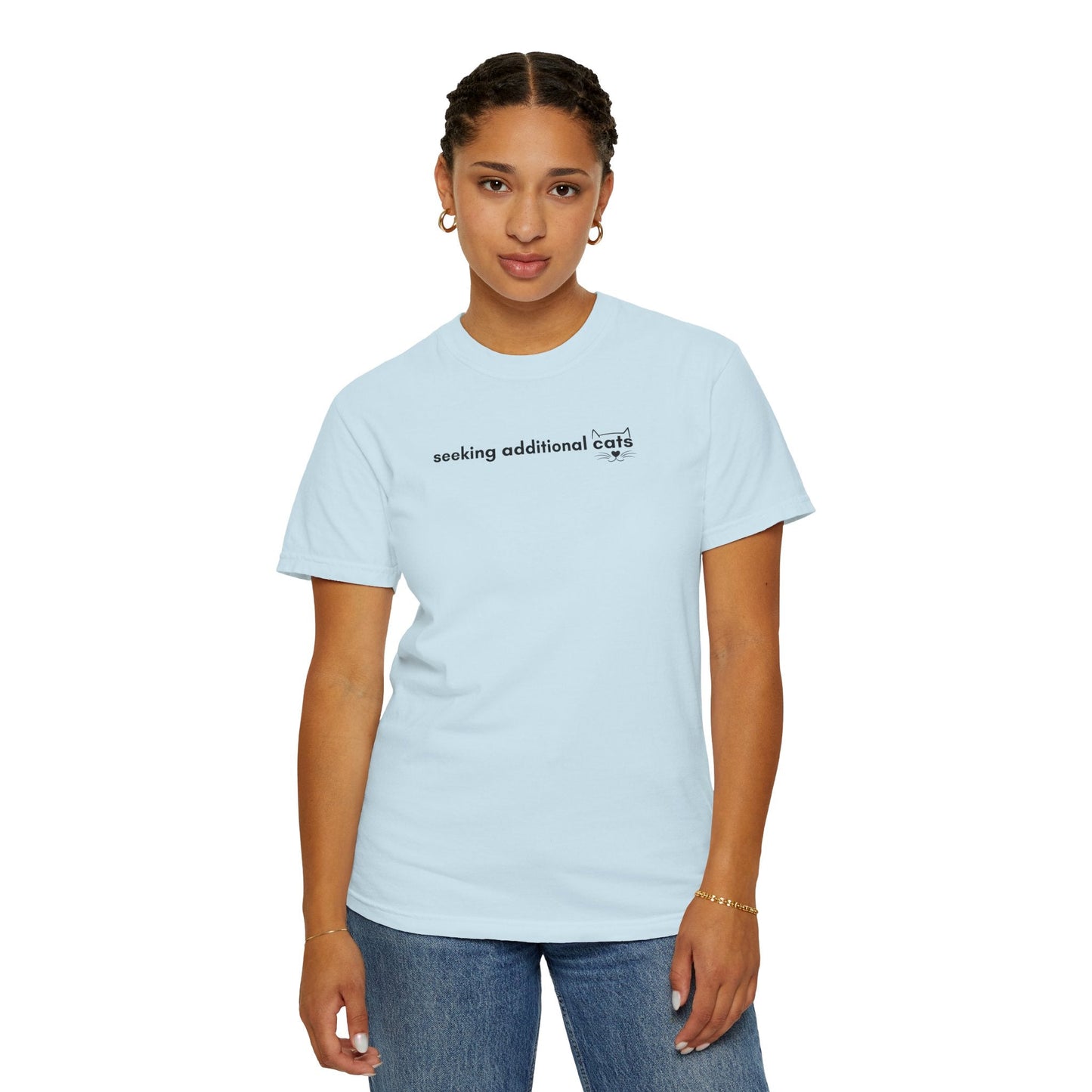 Seeking Additional Cats T-Shirt | Cat Lover Minimal Tee