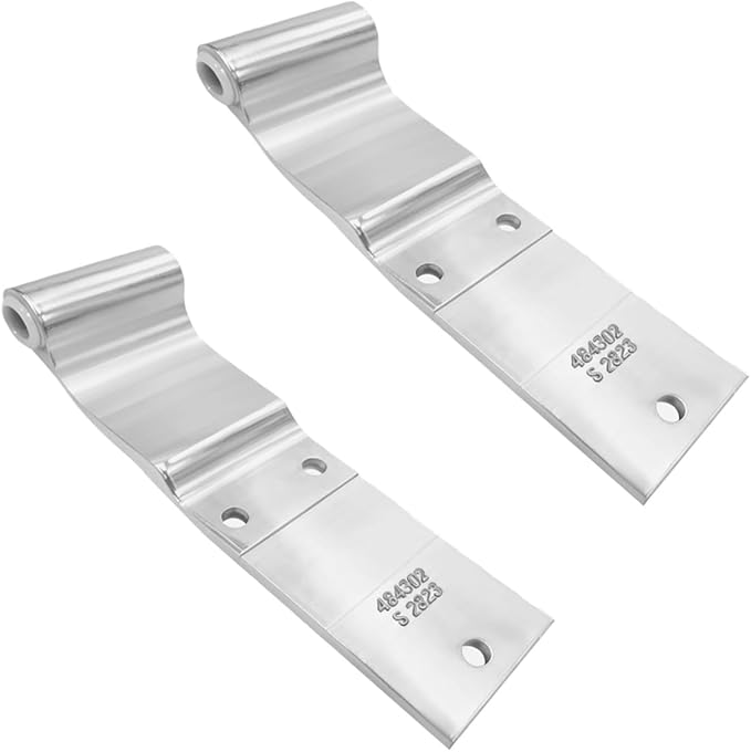 HS4502 S2623 Commercial Vehicle Three-Hole Door Hinge - 9.64x2.68x1.97in, Φ0.9, Heavy-Duty Steel, for Trucks & Buses - Durable & Precision-Made（4-Piece Set）
